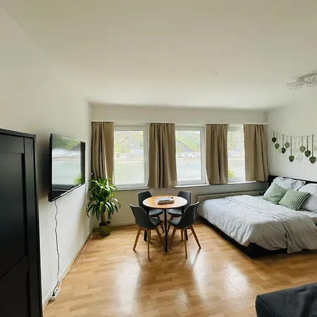 Rheinromantik Mit Blick Auf Burg Katz, Bis 4p Apartment Sankt Goar